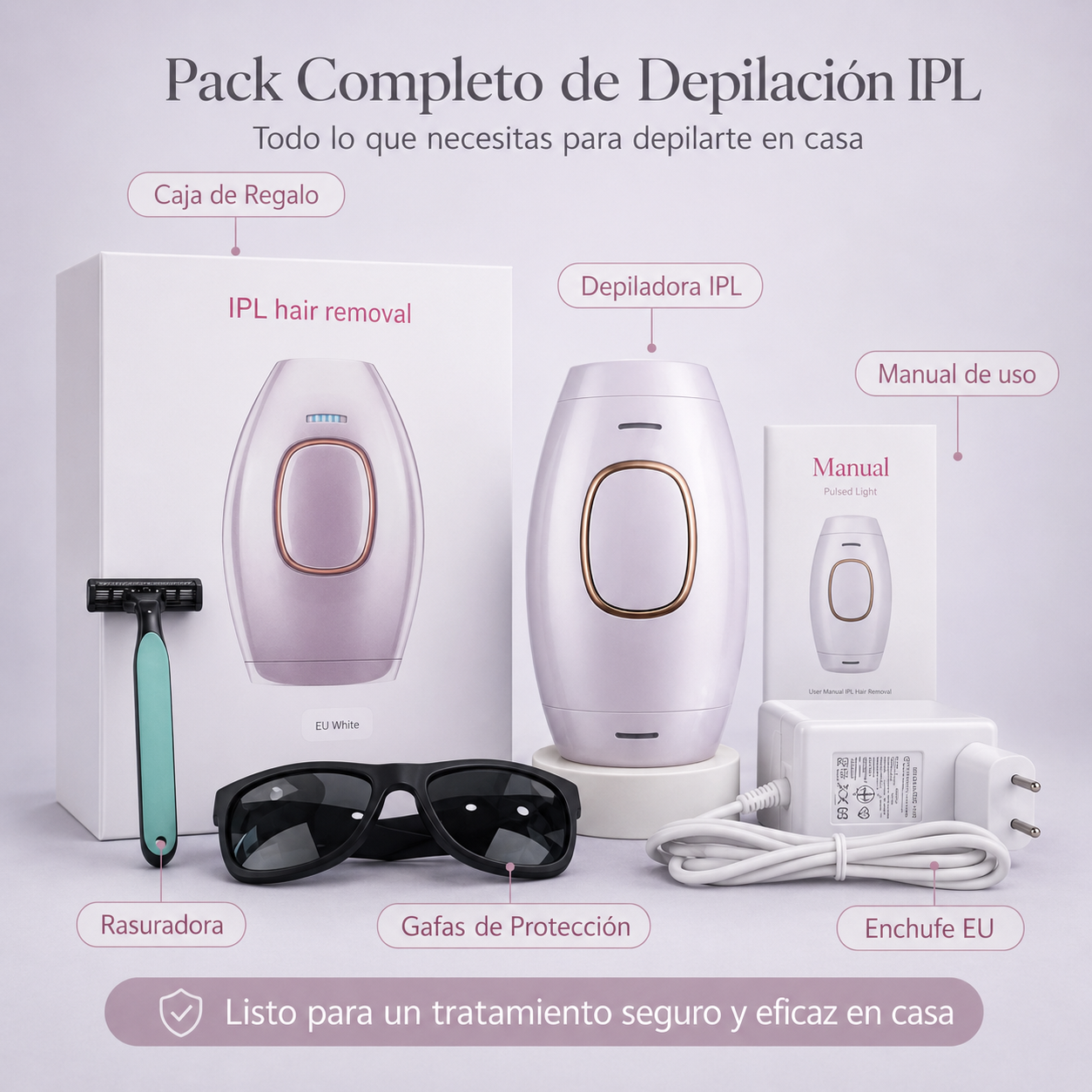 Depiladora IPL Kávixy · Depilación Permanente Sin Dolor