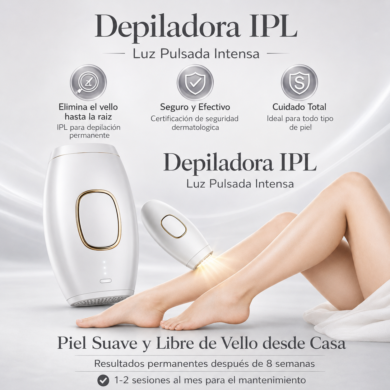 Depiladora IPL Kávixy · Depilación Permanente Sin Dolor