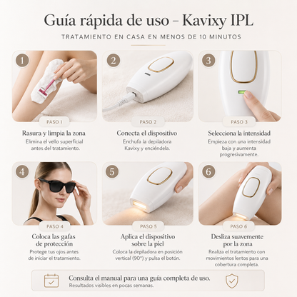 Depiladora IPL Kávixy · Depilación Permanente Sin Dolor
